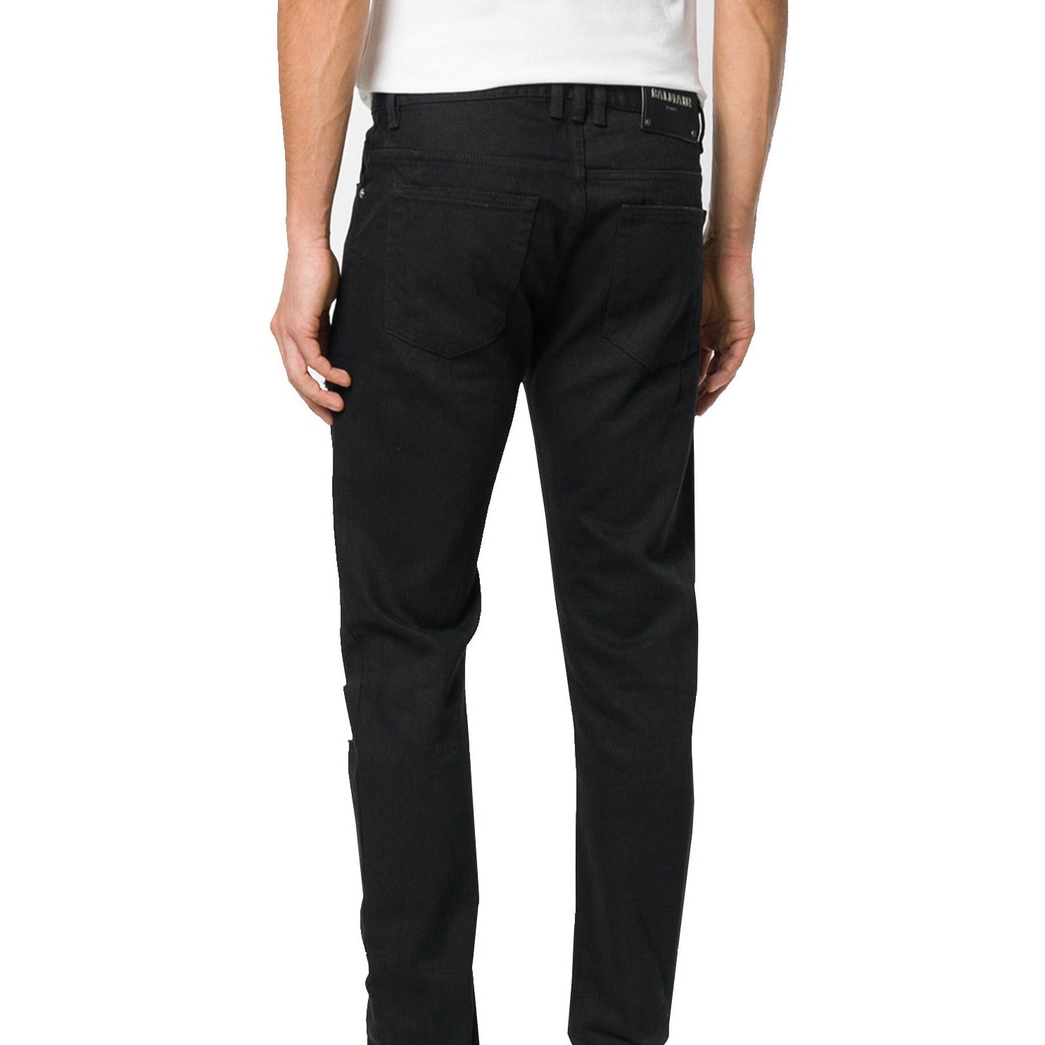 Balmain Coated Jeans in Black for Men | Lyst